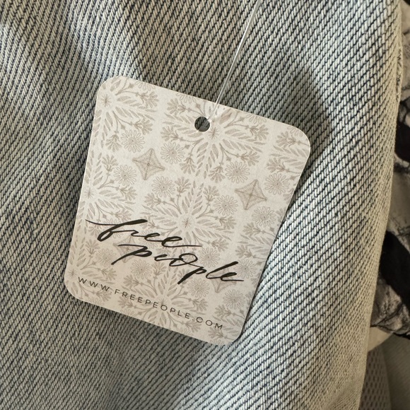 Free People x Ksubi denim asymmetrical denim skirt - Picture 15 of 15